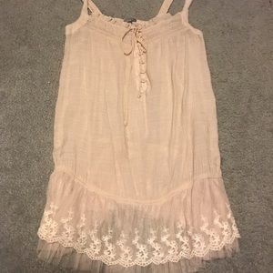 Lace and Tulle Tank Top